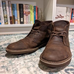 Mens Clarks Desert Boot-Size 12 (Beeswax Leather)